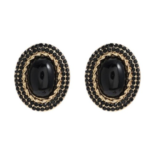  occidental style earrings Round ear stud woman fashion brief geometry Earringearrings