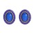  occidental style earrings Round ear stud woman fashion brief geometry Earringearrings
