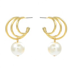 autumn Alloy earrings occidental style exaggerating Earring woman multilayer M..