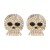  earrings skull ear stud woman occidental style exaggerating Alloy Rhinestone