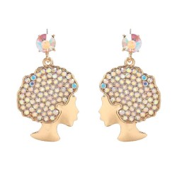 occidental style exaggerating earrings fully-jewelled Earring woman fashion he..