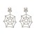  earrings spider earring woman occidental style exaggerating Alloy fully-jewelled spider