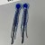occidental style exaggerating temperament personality long style fully-jewelled tassel love gem e