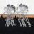 occidental style samll exaggerating personality petal flash diamond chain tassel earrings high long style earri