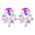 occidental style flowers earrings color fully-jewelled leaves ear stud temperament pendant Earring