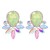 occidental style flowers earrings color fully-jewelled leaves ear stud temperament pendant Earring
