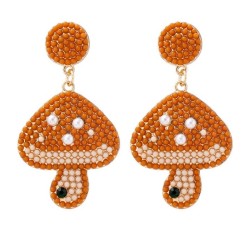 occidental style creative cartoon Pearl earrings lovely woman Earring