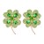 occidental style four clover ear stud diamond Pearl temperament Earring banquet Earring