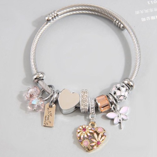 fashion conciseDL concise love pendant more elements accessories lady personality bangle