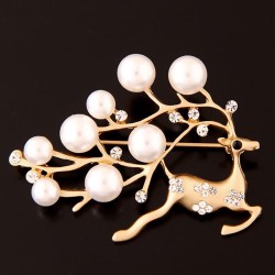 occidental style fashion concise christmas deer temperament man woman brooch