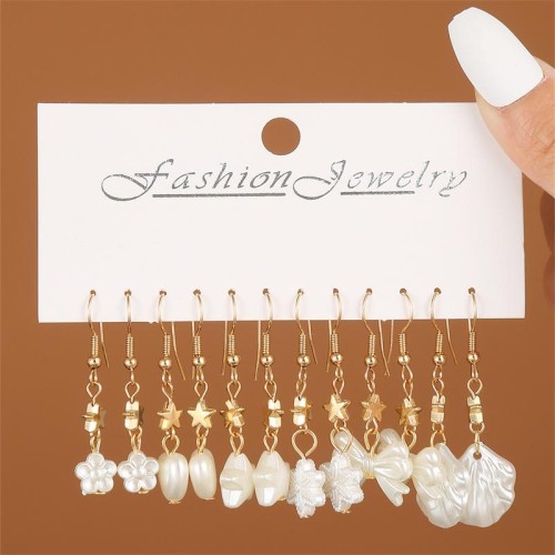 E occidental style woman style earrings resin Shells love long style tassel fashion woman