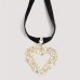  love pendant chain exaggerating Rhinestone necklace stagenecklace