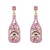  occidental style elements embed Rhinestone Word pendant lady fashion personality earrings