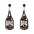  occidental style elements embed Rhinestone Word pendant lady fashion personality earrings