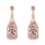  occidental style elements embed Rhinestone Word pendant lady fashion personality earrings