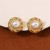  occidental style palace fashion diamond geometry Round temperament all-Purpose personality earrings ear 