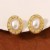  occidental style palace fashion diamond geometry Round temperament all-Purpose personality earrings ear stud E
