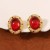  occidental style palace fashion diamond geometry Round temperament all-Purpose personality earrings ear stud E