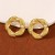  occidental style retro fashion diamond geometry Round temperament all-Purpose personality earrings ear stud Ea