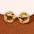  occidental style retro fashion diamond geometry Round temperament all-Purpose personality earrings ear stud Ea