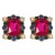 ( green)occidental style exaggerating geometry square fashion temperament all-Purpose trend fashion personality earring