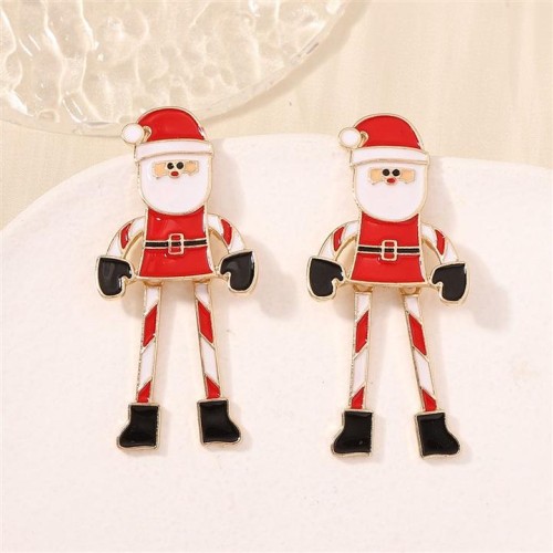  occidental style Santa Claus temperament fashion personality trend all-Purpose samll christmas earrings ear stud