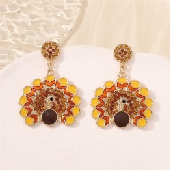 occidental style diamond peacock lovely temperament high all-Purpose fashion e..