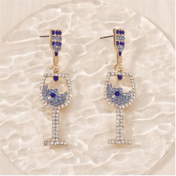 occidental style diamond multicolor temperament high all-Purpose fashion earri..