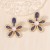 occidental style diamond flowers Pearl temperament high all-Purpose fashion earrings ear stud Earring
