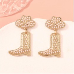 occidental style diamond Cowboy temperament high all-Purpose fashion earrings ..