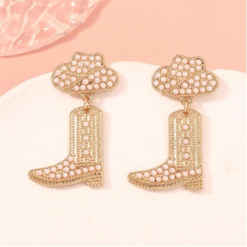 occidental style diamond Cowboy temperament high all-Purpose fashion earrings ear stud Earring