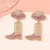 occidental style diamond Cowboy temperament high all-Purpose fashion earrings ear stud Earring