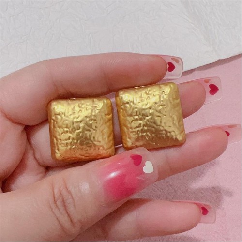  occidental style trend brief gold geometry fashion high temperament personality earrings ear stud Earring