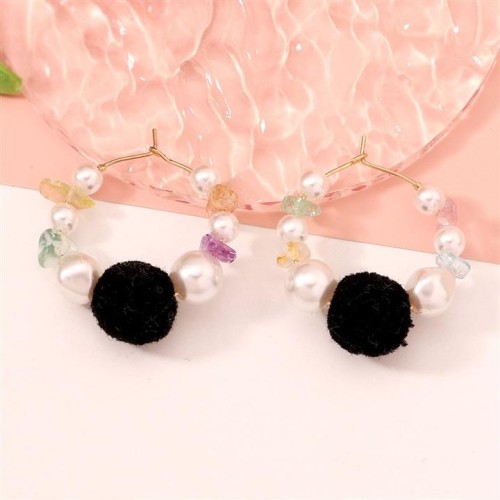  occidental style geometry Round samll wind temperament fashion trend personality earrings ear stud Earring