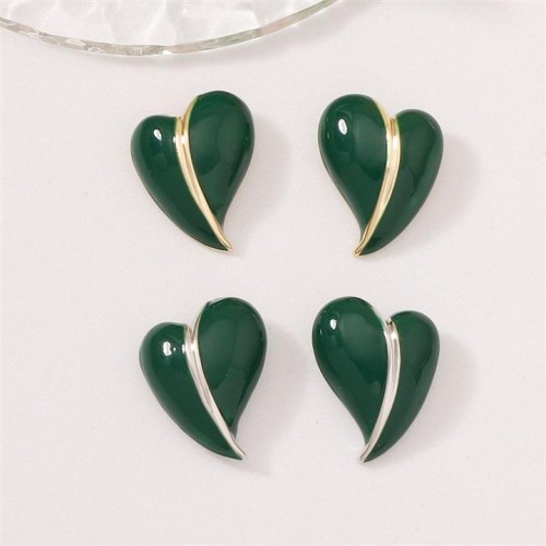  occidental style love heart-shaped temperament high fashion samll all-Purpose retro earrings ear stud Ear
