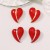 occidental style love heart-shaped temperament high fashion samll all-Purpose retro earrings ear stud Ear