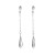 occidental styleins wind long style tassel earrings woman fashion personality diamond chain earring Ea