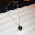 sweet brief zircon Pearl geometry necklace fashion all-Purpose temperament high sweater clavicle
