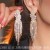 occidental style exaggerating zircon diamond geometry big earrings woman personality ta