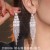  occidental style temperament tassel Rhinestone zircon long earrings earring woman banqu