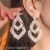 occidental style exaggerating fully-jewelled diamond geometry big earrings woman personality temperament
