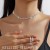  claw chain diamond zircon necklace earrings bracelet set three clavicle chain