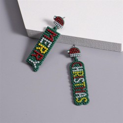  occidental style fashion wind Alloy embed beads long style Word christmas wom..
