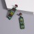  occidental style fashion wind Alloy embed beads long style Word christmas woman Autumn and Winter Earring gift