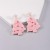 christmas handmade beads Earring Pearl colorful diamond bow christmas tree head earrings