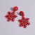 occidental style christmas snowflake earrings fashion Alloy earring diamond lady earrings new