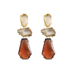 occidental style wind same style high exaggerating geometry loveU earring temp..