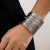 occidental style  punk width surface Metal opening  fashion geometry Rhinestone all-Purpose bangle woman