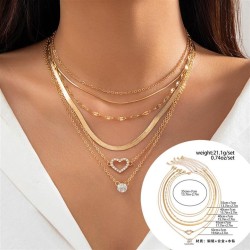 occidental style snake chain colorins necklacenecklace women  all-Purpose diam..