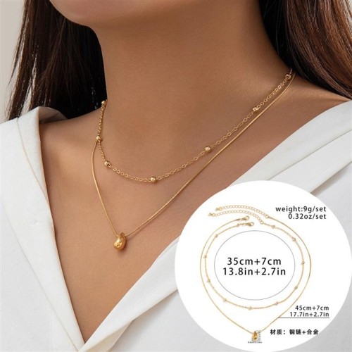 occidental style punk samll pendant  personality drop surface snake necklace